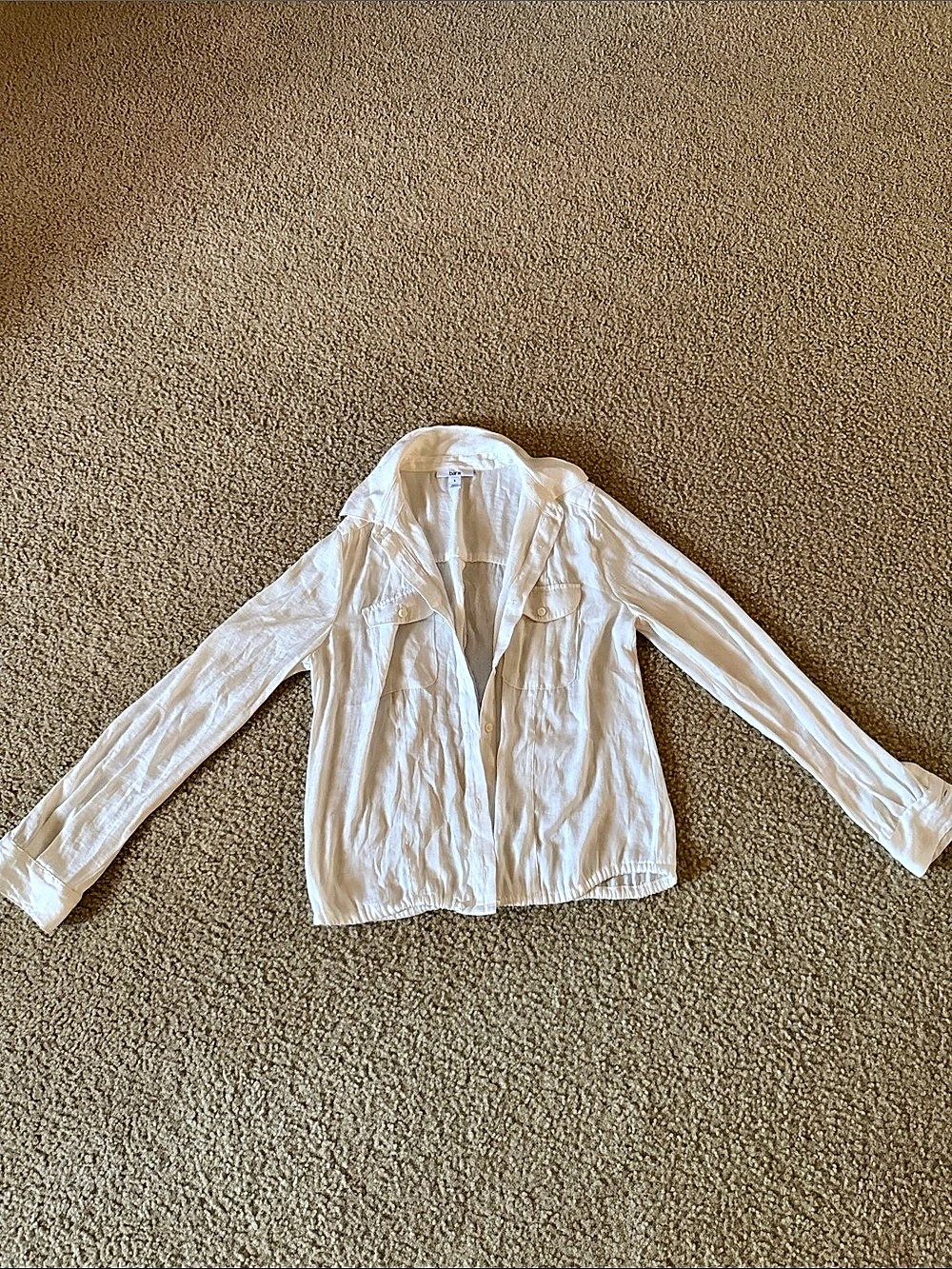 bar iii button down blouse in White Size S